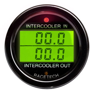 Racetech Intercooler In-Out Dual Gauge