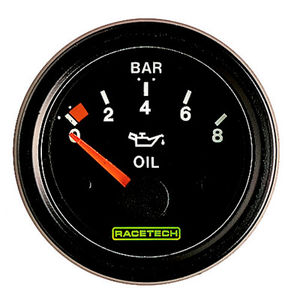 Racetech Oil Pressure Gauge - Electrical