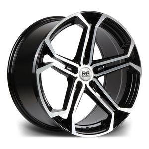 Riviera Atlas Alloy Wheels In Black Polished Set Of 4