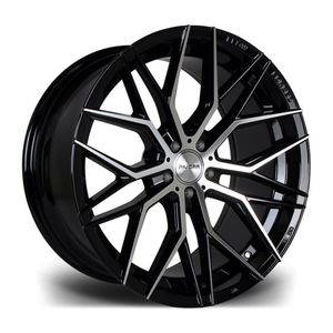 Riviera RF101 Alloy Wheels In Black Polish Dark Tint Set Of 4