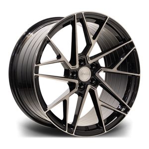 Riviera RF106 Alloy Wheels In Black Polished Dark Tint Set Of 4