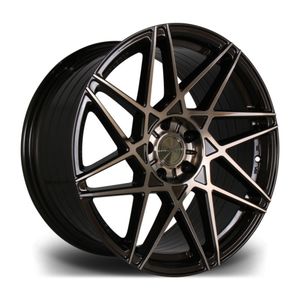 Riviera RF2 Hubolt Alloy Wheels In Bronze Double Dark Tint Set Of 4