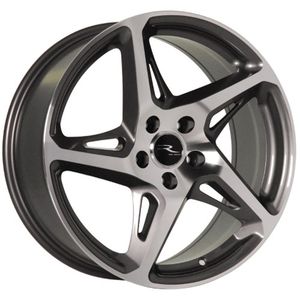 River R4 Alloy Wheels in Gunmetal Polished Set of 4