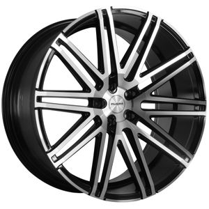 Riviera RV120 Alloy Wheels in Black Polished Set of 4