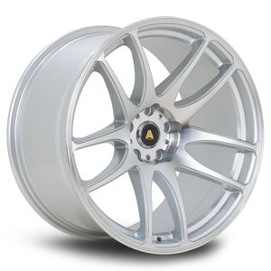 Autostar A510 Alloy Wheels In Silver With Polished Face Set Of 4