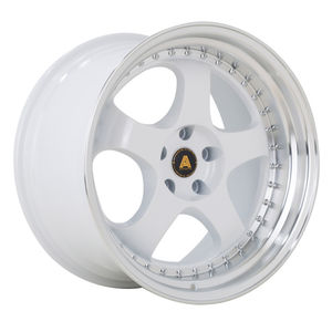 Autostar GT5 Alloy Wheels In White Polished Lip Set Of 4