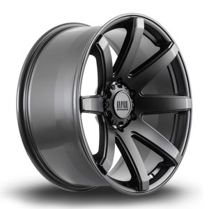 Alpha Offroad Nomad Alloy Wheels In Satin Black Machined Face Set Of 4