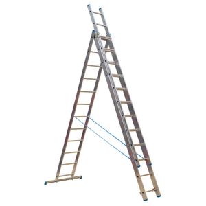 Sealey Aluminium Extension Combination Ladder 3x12 EN 131 - ACL312