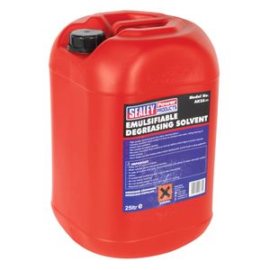 Sealey Degreasing Solvent Emulsifiable 1 x 25ltr - AK25