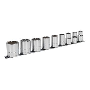 Sealey Socket Set 9pc 1/2&quot;Sq Drive Whitworth - AK2677