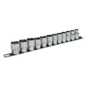 Sealey Socket Set 12pc 3/8&quot;Sq Drive 12pt WallDrive Metric - AK2682