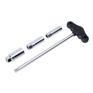Sealey T-Bar & Rubber Insert Spark Plug Socket Set 4pc 3/8&quot; sq Drive - AK6550