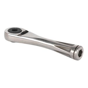 Sealey Bit Driver Ratchet Micro 1/4&quot; Hex S/Steel - Additional Drive at Base of Handle