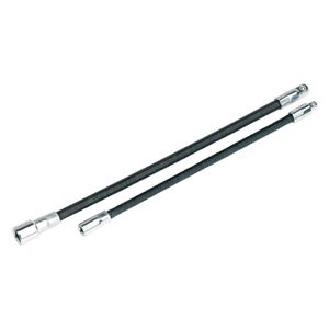 Sealey Flexible Extension Adaptor Set 2pc 1/4&quot; sq x 254mm & 3/8&quot; sq x 305mm - AK7342
