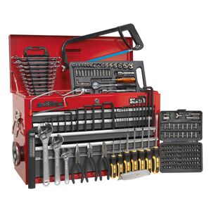 Sealey Topchest 9 Drawer Ball Bearing Runners With 204pc Tool Kit - AP22509BBCOMB