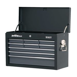 Sealey Topchest 9 Drawer with Ball Bearing Runners - Black/Grey - AP2509B