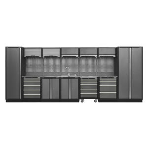 Sealey Superline Pro 4.9m Stainless Worktop Storage System - APMSSTACK17SS