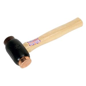 Sealey Copper/Rawhide Faced Hammer 3.5lb Hickory Shaft - CRF35