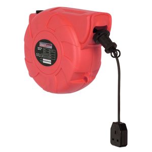 Sealey Cable Reel System Retractable 15mtr 1 x 230V Socket - CRM151