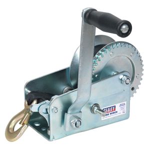 Sealey Geared Hand Winch 900kg Capacity with Webbing Strap - GWW2000M