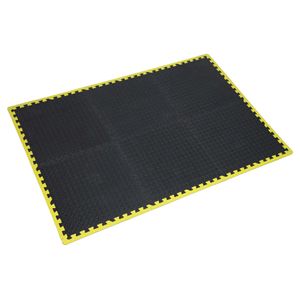 Sealey Interlocking Comfort Workshop Mat Set 1240 x 1825mm with Hi-Vis Edges