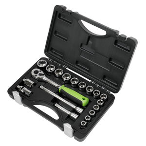 Siegen 19pc 3/8&quot;Sq Drive Socket Set - Metric - S01235