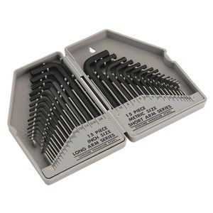 Siegen Hex Key Set 30pc Long/Short Arm - Metric/Imperial - S0484