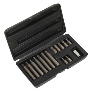 Siegen Hex Bit and Holder Set 15pc - S0533