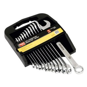Siegen Combination Spanner Set Walldrive 12pc Metric - S0563