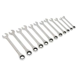 Siegen Ratchet Combination Spanner Set 12pc Metric - S0634