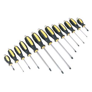 Siegen Screwdriver Set 13pc Hammer-Thru - S0754