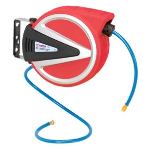 Sealey Retractable Air Hose Reel 10mtr 8mm Internal Diameter PU Hose - SA813