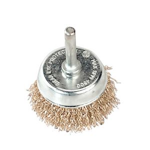 Sealey Wire Cup Brush 50mm Diameter with 6mm Shaft - SCB50