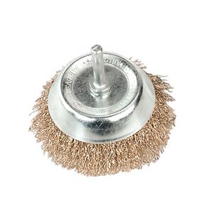 Sealey Wire Cup Brush 75mm Diameter with 6mm Shaft - SCB75
