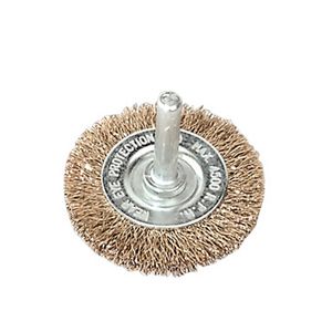 Sealey Flat Wire Brush 50mm Diameter with 6mm Shaft - SFB50