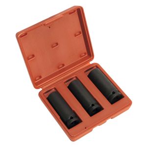 Sealey Impact Socket Set 3pc Deep 1/2&quot;Sq Drive - SX043