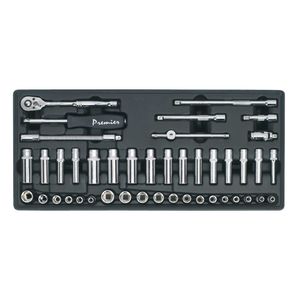 Sealey Tool Tray with Socket Set 43pc 1/4 Inch Sq Drive - TBT19