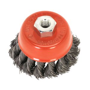 Sealey Twist Knot Wire Cup Brush 65mm Diameter M14 x 2mm - TKCB651