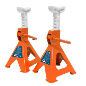 Sealey Axle Stands 2tonne Capacity per Stand 4tonne per Pair Ratchet Type - VS2002
