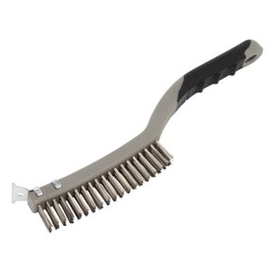 Sealey Wire Brush with Stainless Steel Fill & Scraper - WB105