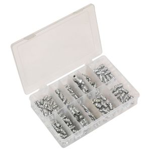 Sealey Grease Nipple Assortment 130pc Metric, BSP & UNF - AB009GN