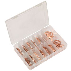 Sealey Copper Sealing Washer Assortment 250pc - Metric - AB020CW