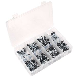 Sealey Rivet Assortment 200pc Black Anodised - AB074BR