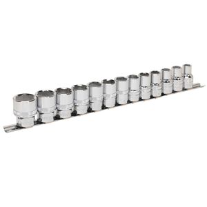 Sealey Socket Set 13pc 1/2&quot;Sq Drive Lock-On 6pt Metric - AK2742