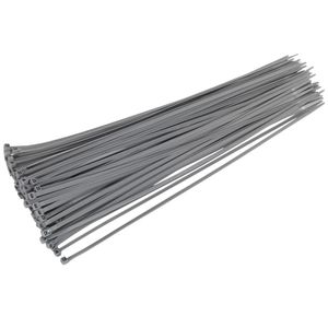 Sealey Cable Ties 380 x 4.8mm Silver Pack of 100 - CT38048P100S