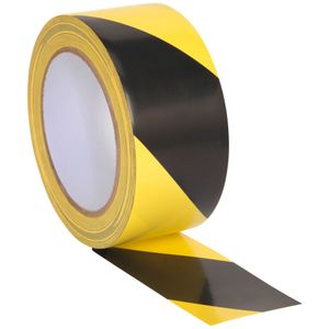 Sealey Hazard Warning Tape 50mm x 33mtr Black/Yellow - HWTBY