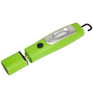 Sealey Rechargeable 360&deg; Inspection Lamp 7 SMD + 3W LED Green Lithium-ion