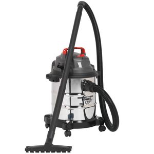 Sealey Vacuum Cleaner Wet &quot; Dry 20ltr 1250W Stainless Drum - PC195SD