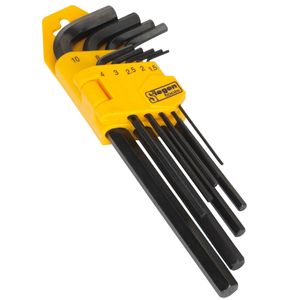 Sealey Hex Key Set 9pc Long Metric - S01091
