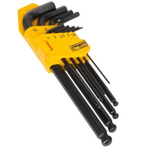 Sealey Ball-End Hex Key Set 9pc Long Metric - S01093